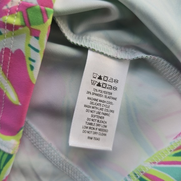 SIGRID OLSEN NWOT Green Pink Paloma Long Sleeve Full Zip Golf Jacket Small - Picture 8 of 8